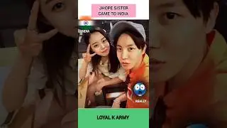 BTS 💜MEMBER J HOPE SISTER CAME TO INDIA🇮🇳😱//jhope ki sister india ayi//#bts#jhopesister #btsongarmy
