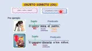 COMUNICACI&Oacute;N 29  El predicado y Objeto directo