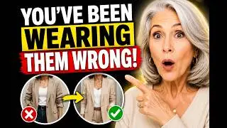FLATTERING Way To Wear Wide-Leg Jeans At 50+#style #over60  #fashion #fashiontrends #youtubevideo
