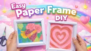 Easy Paper Frame Making at Home | Simple Paper Craft DIY ✨💗