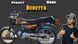 Beretta Is Ready To Go 😍 | New Stickring | Honda 70 Best Modified 🔥