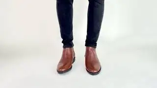 CHELSEA BOOTS - TOBACCO BROWN PEBBLE GRAIN LEATHER (CREPE SOLE)