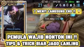 DI JAMIN JAGO !!! TIPS & TRICK PRINCE OF LANLING HOK, BESERTA BUILD NYA - HONOR OF KINGS