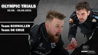 Olympia-Trials 2021 M&auml;nner Spiel 4 │  Gen&egrave;ve (De Cruz)  vs  Bern Z&auml;hringer (Schwaller)