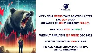 NIFTY will it crash after bad Q2 GDP data? Dec 1st Week Analysis on Equities + Commodities + Cryptos