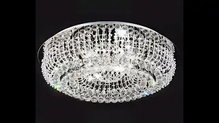Adelina-HA664. Kristall Deckenleuchte mit glitzernd funkelnden K9 Glaskristallen