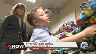 7-year-old cancer survivor giving back to others