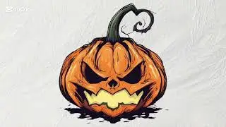halloween pumpkin drawing | filfel drawings