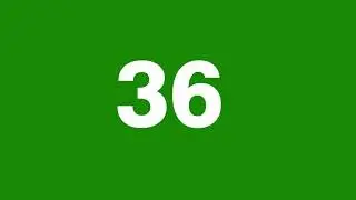 60 seconds Time Code Green Screen