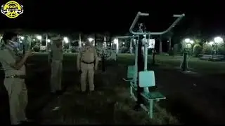 Viral video ghost exercise in garden , horror video ghost in garden  workout on machine