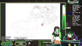 [ENG Vtuber] Drawing Makoto's D.Va cosplay