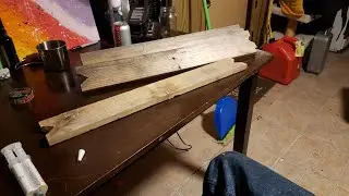 Making cusk traps on a rainy day (part 1)