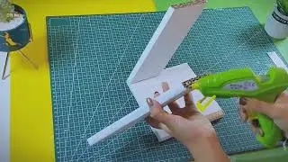 DIY corner shelf with cardboard  DIY wall shelf decor_R