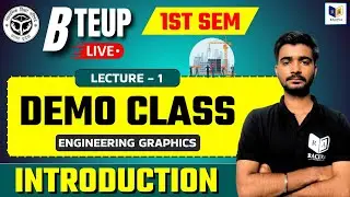 Engineering Graphics : Demo Class | Chapter-1, Lec-1 | Up Polytechnic 1st Semester New Batch #raceva