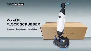 Mini Floor Scrubber 🚀 | Dual Brushes & 360&deg; Spin#cleaningmachine#floorcleanerfillingmachines