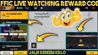 FFIC FINAL REDEEM CODE TODAY | FREE FIRE REDEEM CODE TODAY | FFIC GOLDEN TOKEN REDEEM CODE TODAY