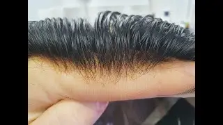New 2021 Hair Replacement System Fitting, Extra light density, minus 20%  Lace Base, Bleached Knots