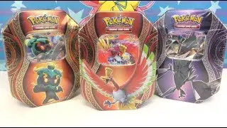 Opening All 3 Mysterious Power Tins - Hooh Gx, Necrozma Gx, Marshadow Gx Tin Opening!