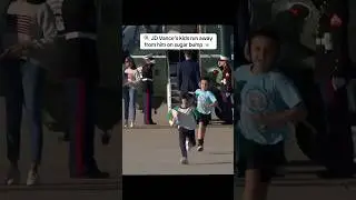 🍬&rdquo;TAG! You&rsquo;re it!&rdquo;JD Vance&rsquo;s kids run from him on sugar bump #trump #funny #donaldtrump #lol #maga