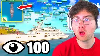 I Got 100 Players To Land At THE YACHT In Chapter 2 Remix (Impossible Tournament)