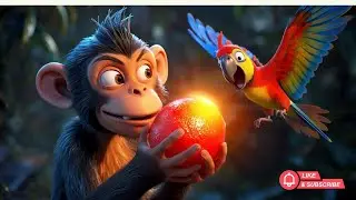 &ldquo;लालच में पड़ा बंदर! फिर क्या हुआ?&rdquo; | Kids Moral Story | Kids Animal Moral Story |