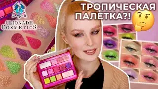 Clionadh Dragon Fruit palette 🌺 Макияжи, сравнительные свотчи и обзор палетки инди бренда