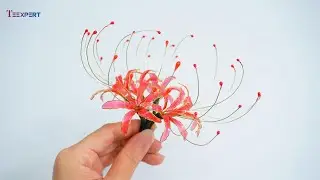 Red spider lily UV Resin Crafting | Teexpert UV Dip Resin