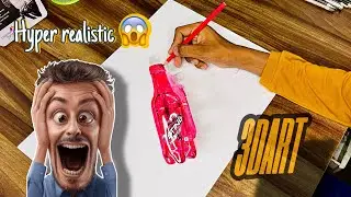 Hyper realistic drawing😱string bottle 🫡