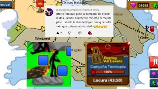 Stick War Legacy modo campa&ntilde;a En Locura solo mineros Completado reto pedido por @ElizabethCampos-r5l