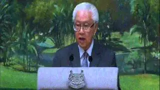 President Tony Tan welcomes Xi Jinping in speech at Istana