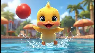 Happy Duck Song 🐥💦 | Fun Splash Cartoon for Kids | Baby Duck Nursery Rhyme