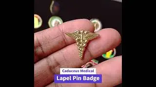 Caduceus Medical Lapel Pin Badge
