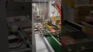 Automatic instant noodle pillow bag packing machine and cartoning machine packing line