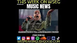 Music News: Rammstein's Till Lindemann Under Fire For SA