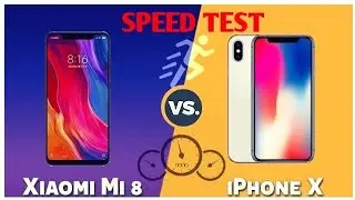 SPEED TEST : MI 8 VS IPHONE X SPEED TEST | APPLE  VS XIAOMI SMARTPHONE SPEED TEST | TOFFEE MEDIA