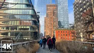 Walking the High Line to Hudson Yards and the Vessel in New York City | 4K NYC Walking Tour