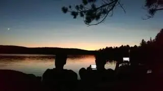 Otter Slide sunset in Algonquin Provincial Park