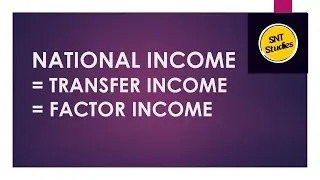 14. | Transfer Income | Factor Income | National Income | Class 12 | CBSE | CUET | SNT Studies |