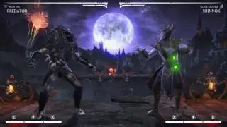 Predator MKX Hunter midscreen HTB setup vs Shinnok tech-roll/backdash