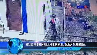 HITUNGAN DETIK PELAKU GASAK MOTOR, 2 TKP DALAM SEHARI TEREKAM CCTV