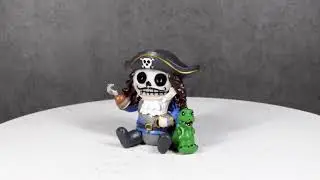 Furry Bones Arrr Matey Villain Pirate Captain Hook Peter Pan Figurine Furrybones