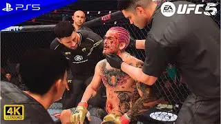 Sean O'Malley Refuses to back down after Doctor Stoppage and this happens😱 UFC 306 | PS5 | 4K