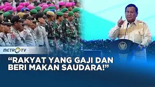 Pidato Presiden Prabowo di Rapat Pimpinan TNI-Polri