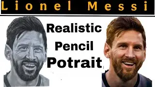 Drawing the G.O.A.T: Lionel Messi Realistic Pencil Portrait ✍️⚽