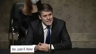 Senator Hawley at a Judiciary Hearing for the Nomination of Justin Walker