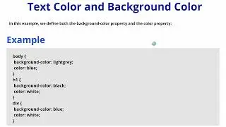 css text color and background text color | Color & Background text color in hindi | text color | #54