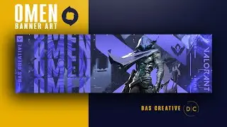 Omen themed Valorant style banner making in Photoshop tutorial | Omen agent style | 2020 HD 🎮