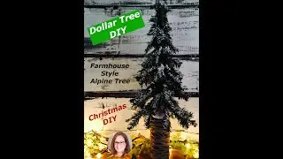 Farmhouse Christmas DIY  Dollar Tree DIY&rsquo;s Alpine Christmas Tree