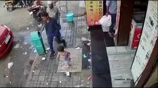 Baby Thief Caught on CCTV!