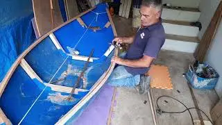canoa de três bombonas projeto 90 pra 10 com as bordas instalada parte (parte4)